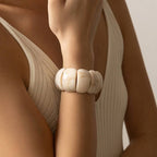 Color-Block Acrylic Stretch Bracelet
