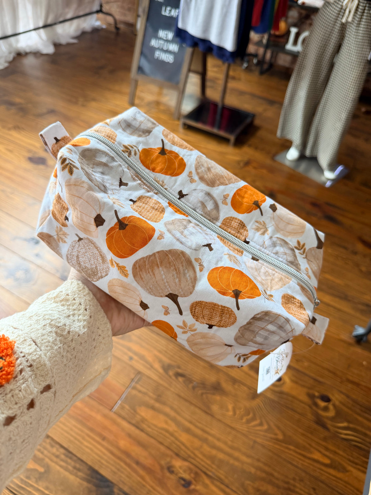 Bobbin to Bloom Pumpkin Boxy Bag