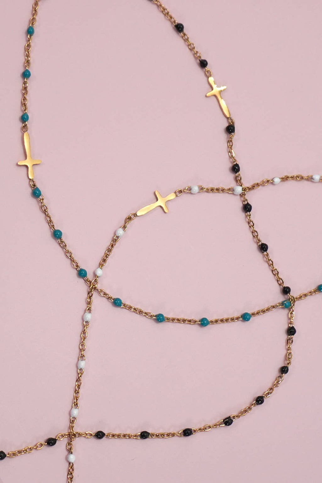 Beaded Cross Necklace