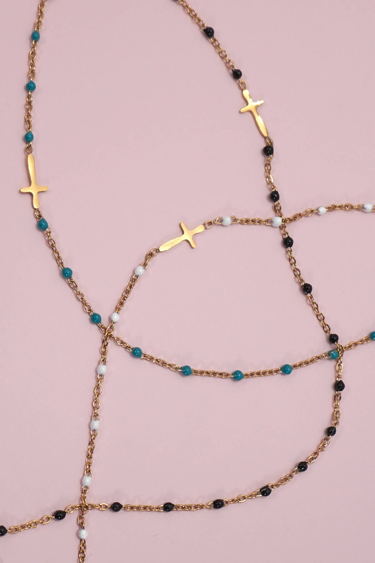 Beaded Cross Necklace