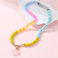 Natural Stone & Glass Bead Necklace