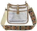 Jeanette Clear Crossbody Bag With Guitar Strap