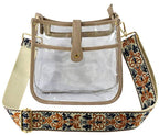 Jeanette Clear Crossbody Bag With Guitar Strap