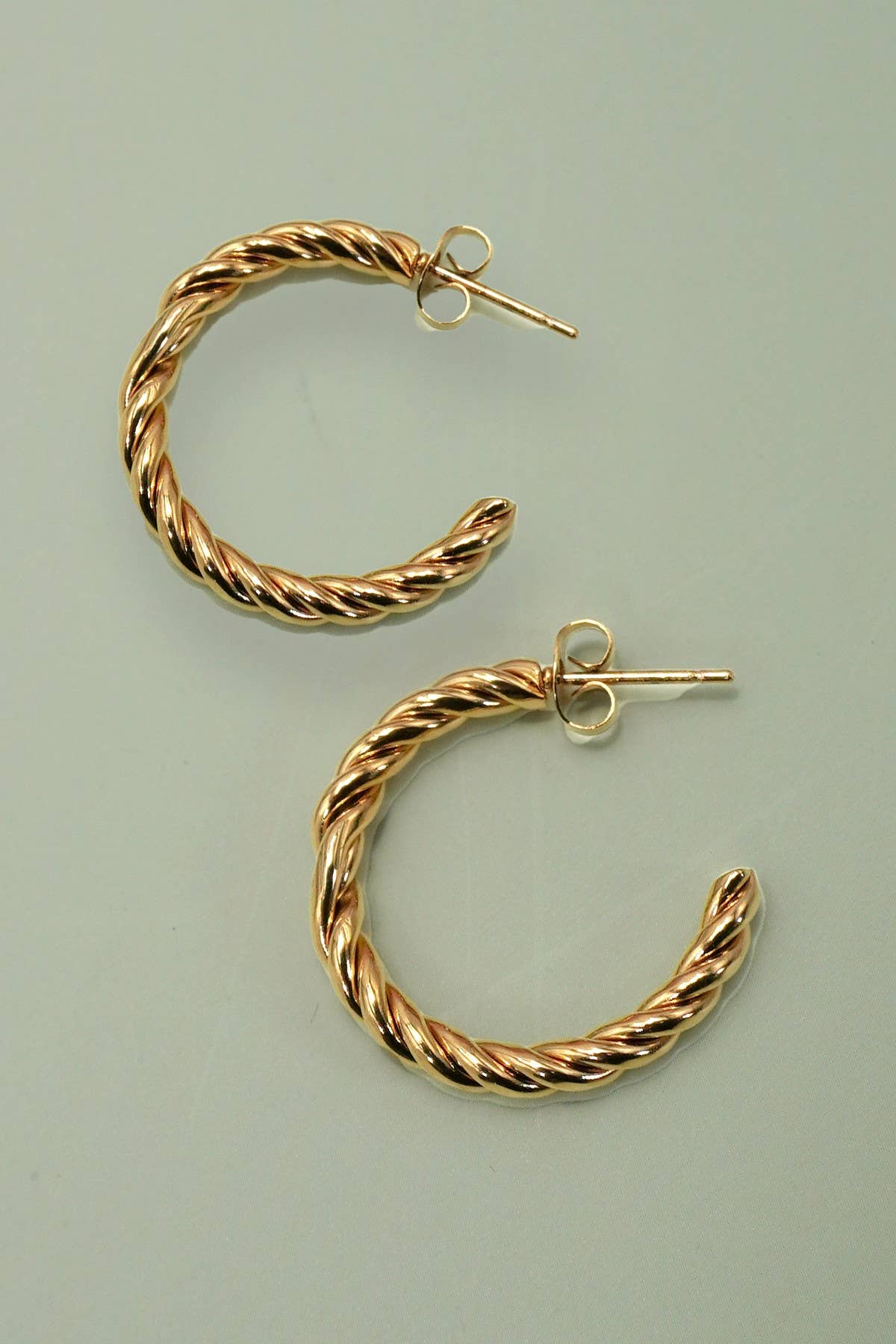 Twisted Hoop Earrings