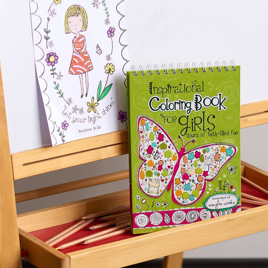 Wirebound Coloring Book for Girls