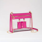 Clear Crossbody Bag With Sunglasses Holder