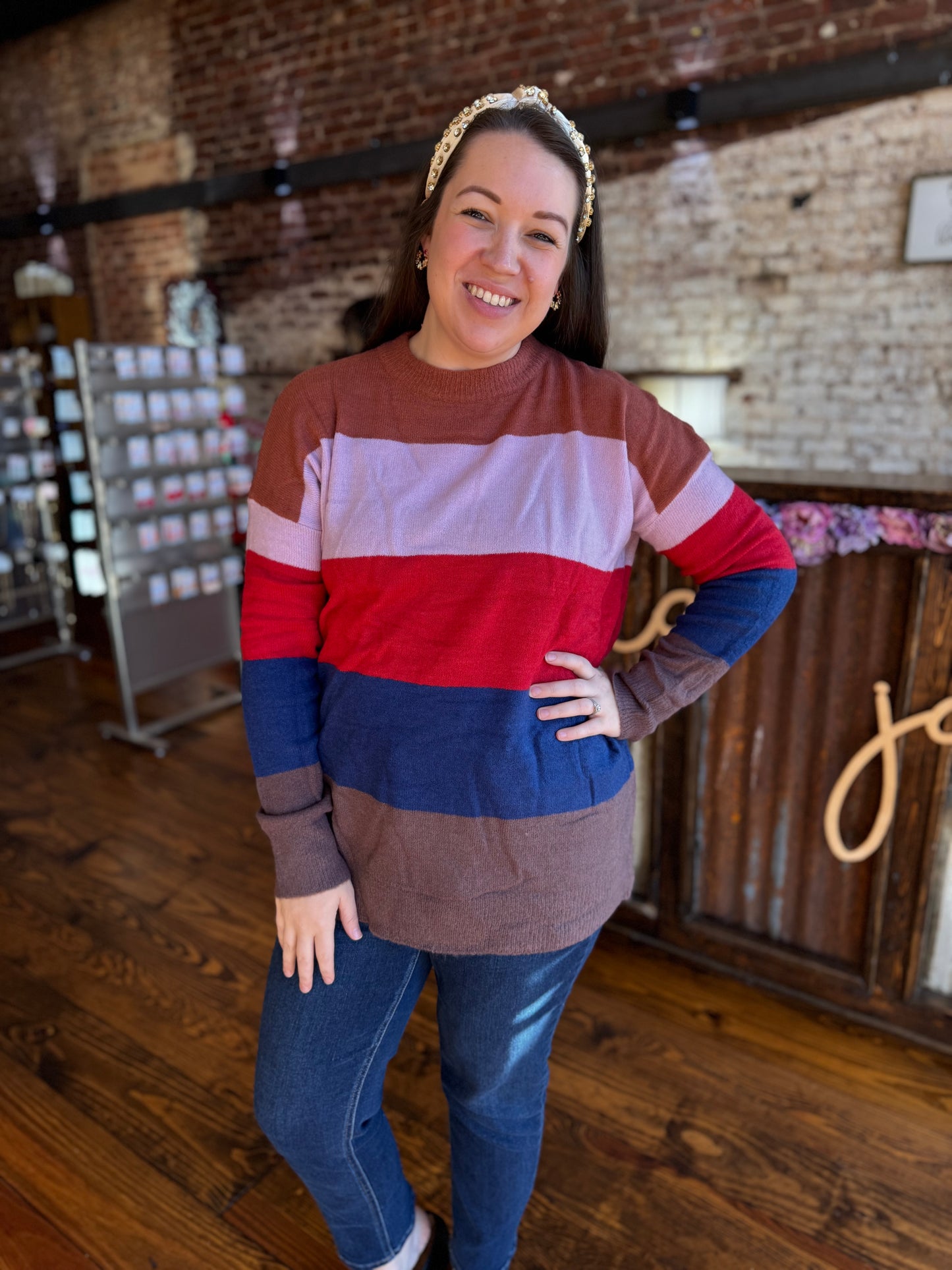 Multicolor Stripe Sweater