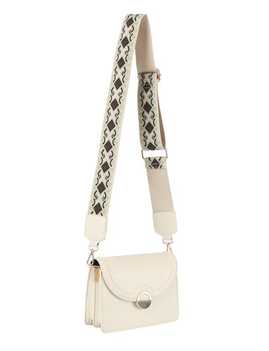 Felicia Flap Over Crossbody with Guitar Strap