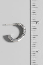 Two Tone Layered Hoop Earrings