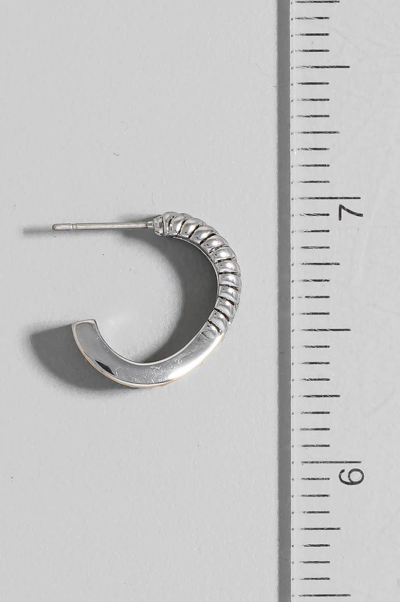 Two Tone Layered Hoop Earrings