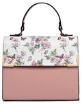 Colorblock Top Handle/Crossbody Bag
