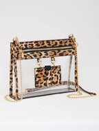Clear Crossbody Bag With Sunglasses Holder
