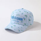 God Is Good All The Time Floral Hat