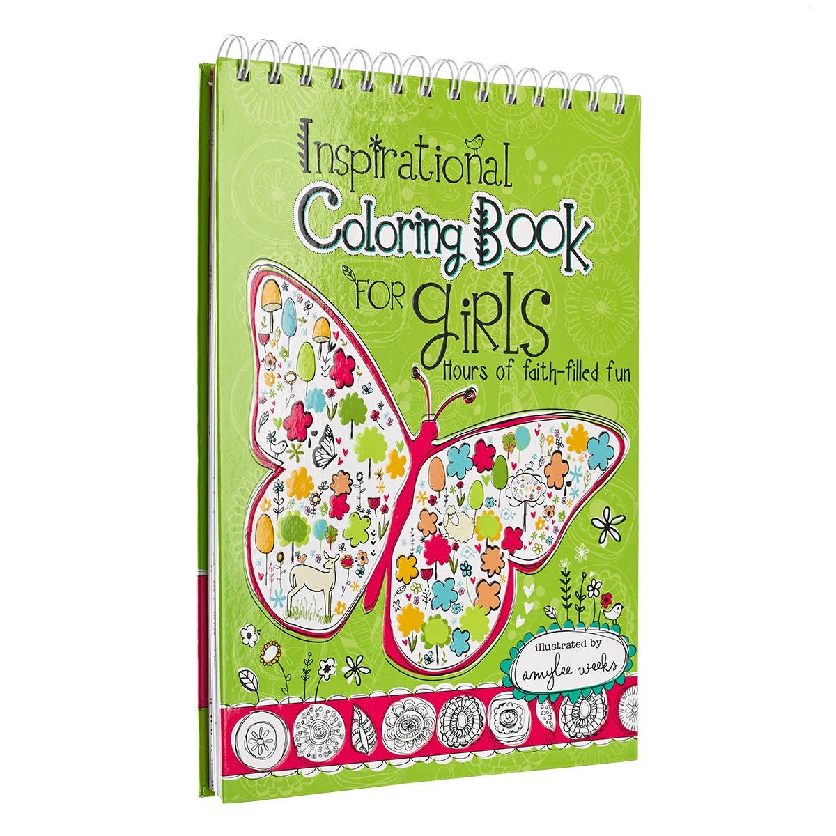 Wirebound Coloring Book for Girls