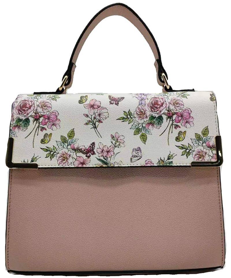 Colorblock Top Handle/Crossbody Bag