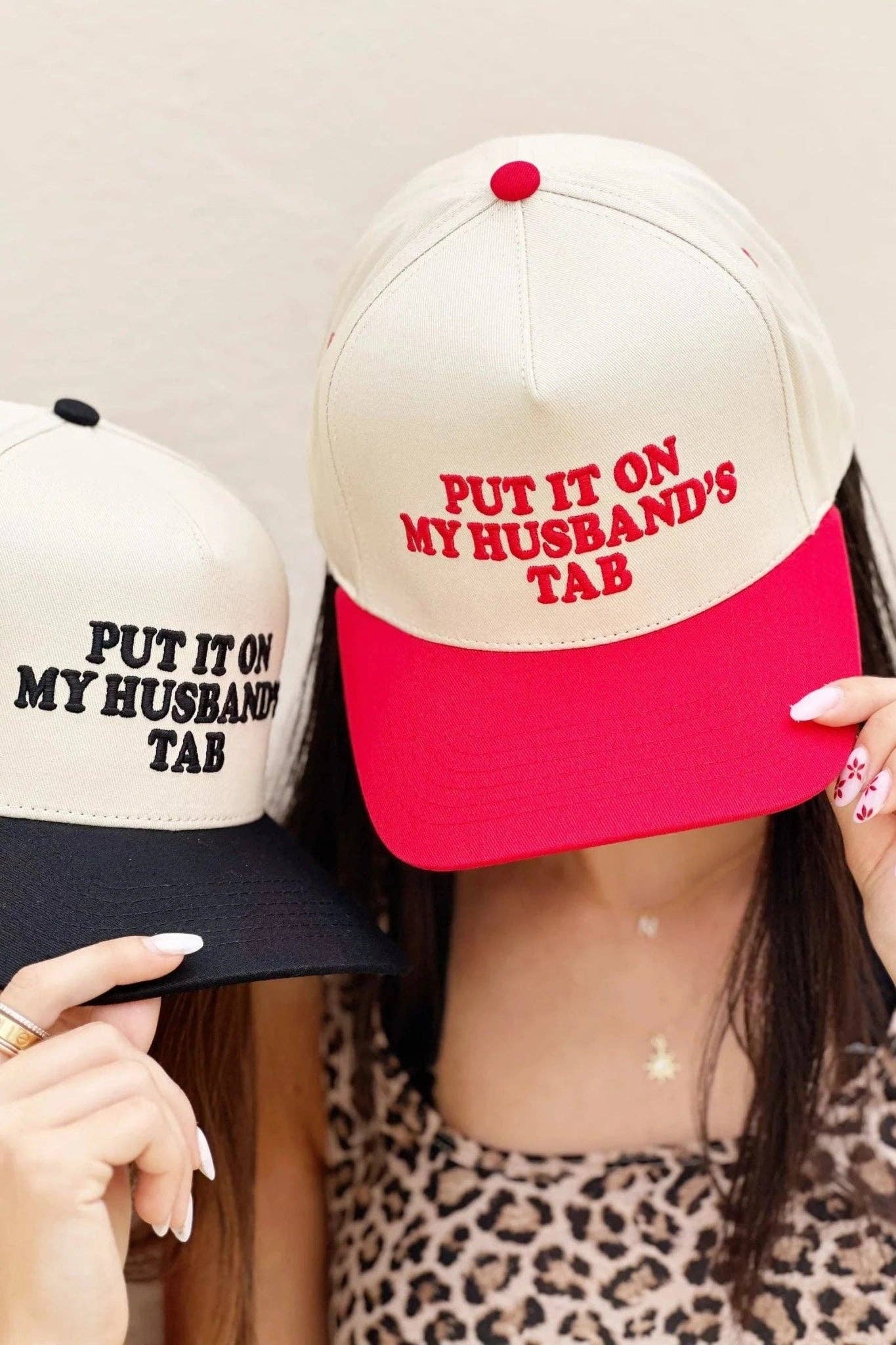 Put It On My Husband's Tab Trucker Hat