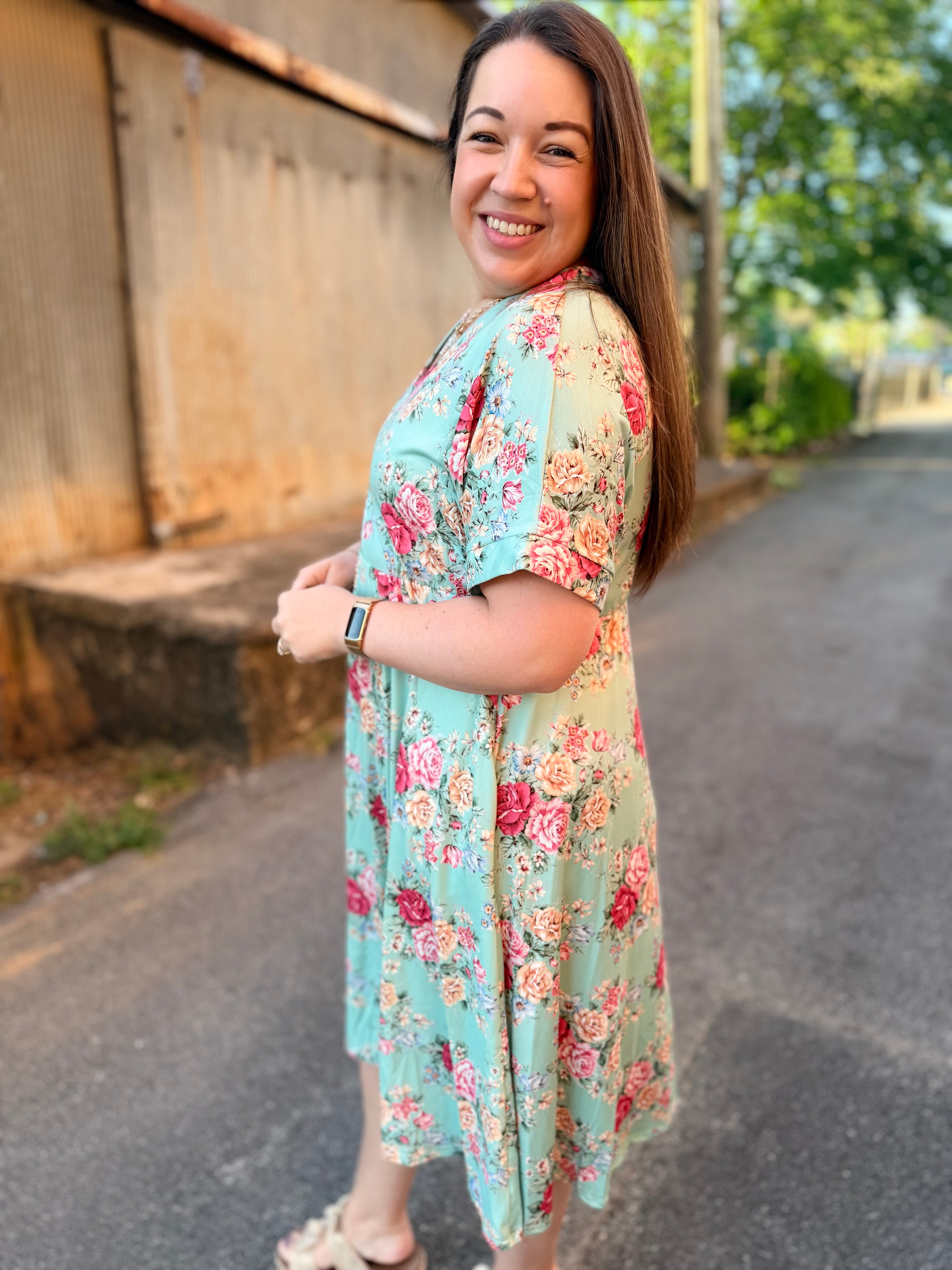 The Garden Grace Midi Dress