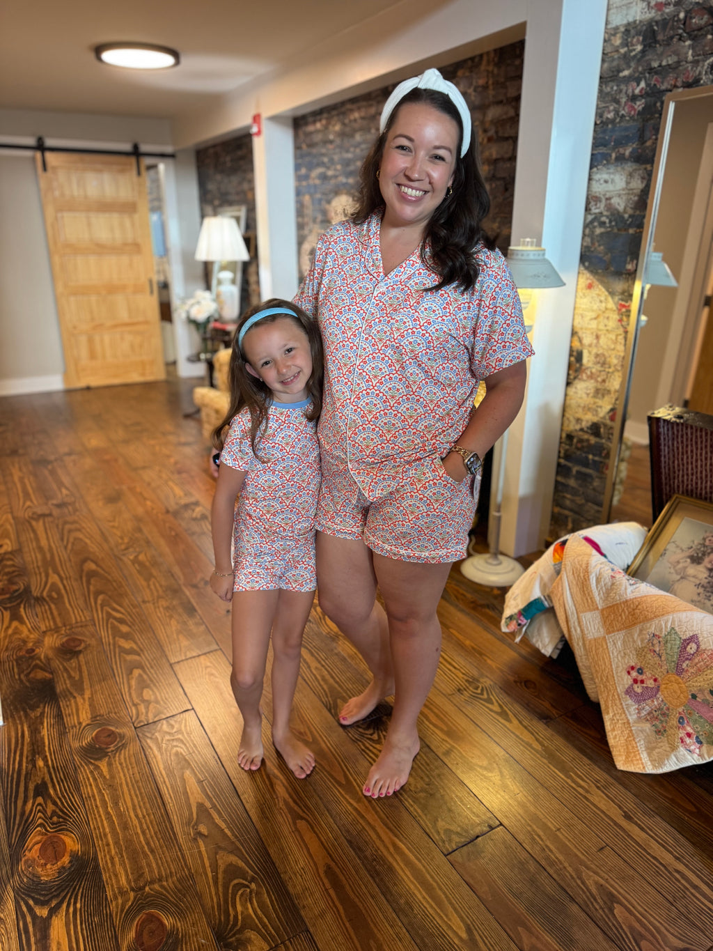 Americana Bloom Bamboo Pajamas Set