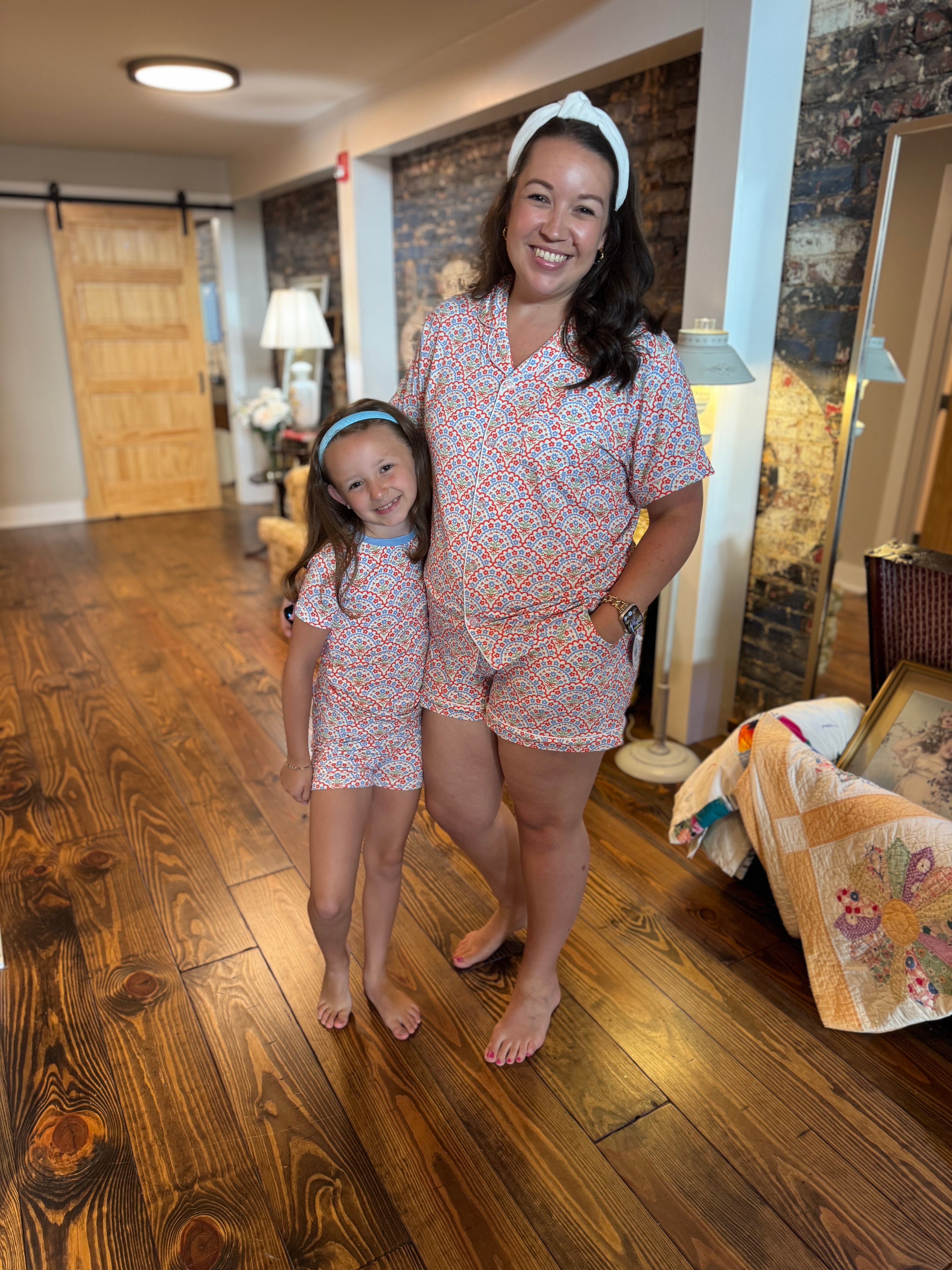 Americana Bloom Bamboo Pajamas Set