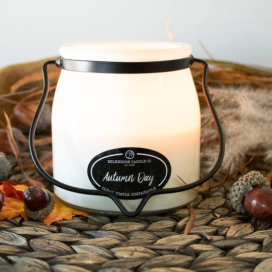 16 oz Butter Jar Candle: Autumn Day