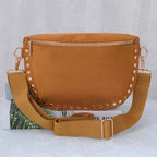 Carina Suede Studded Crossbody Bag