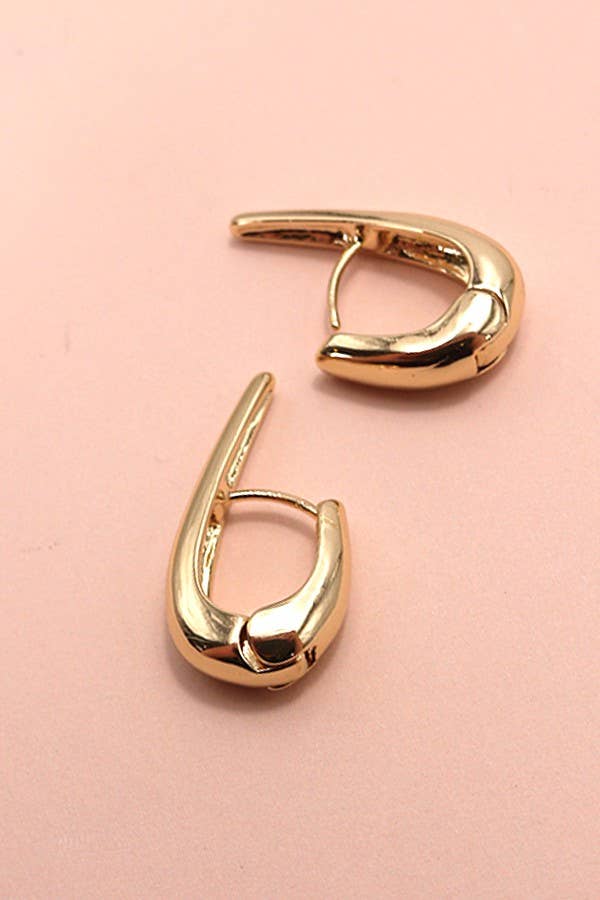 U-Clutch Huggie Earrings