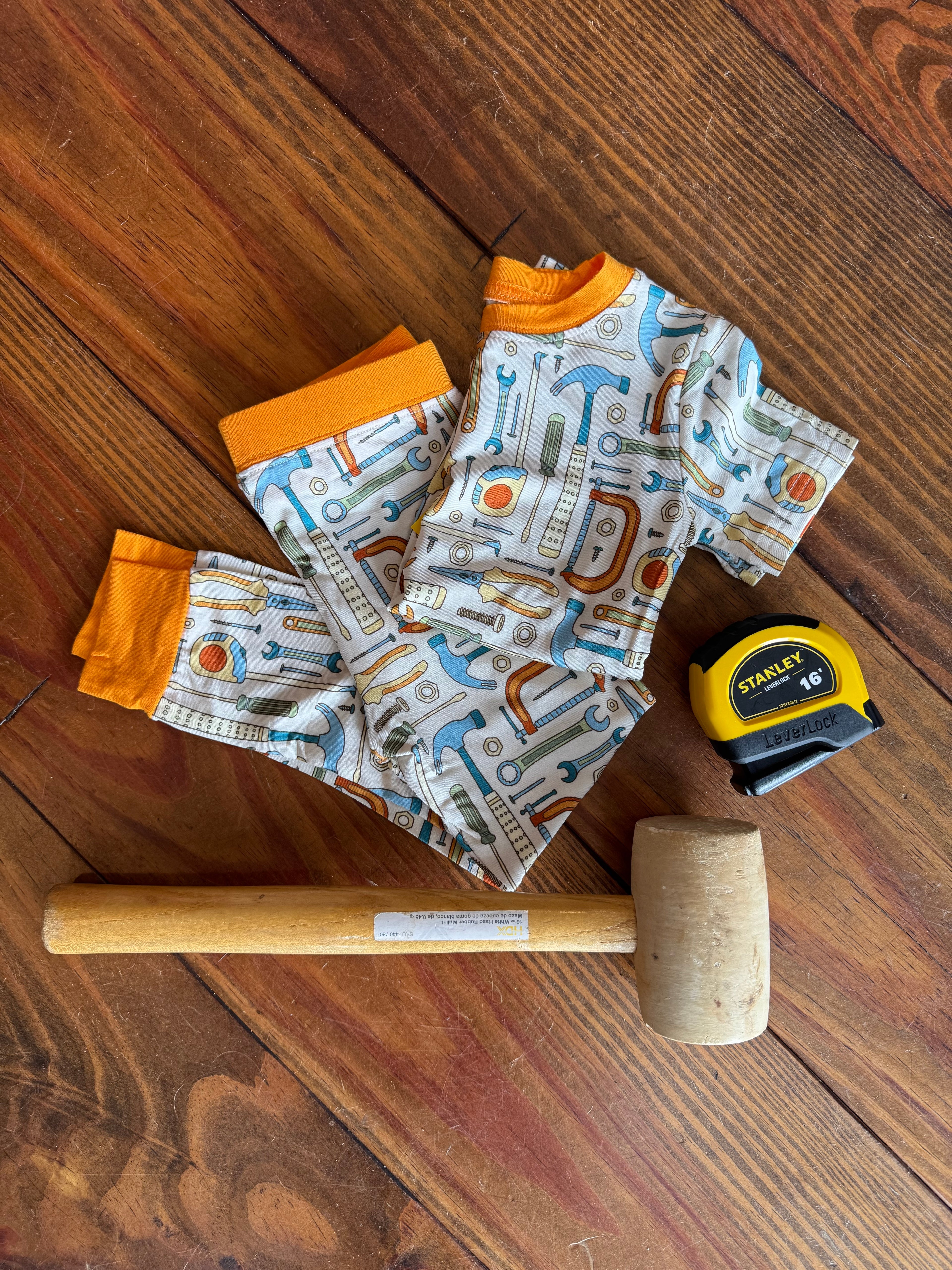 Lil' Builder Bamboo Pajamas Set