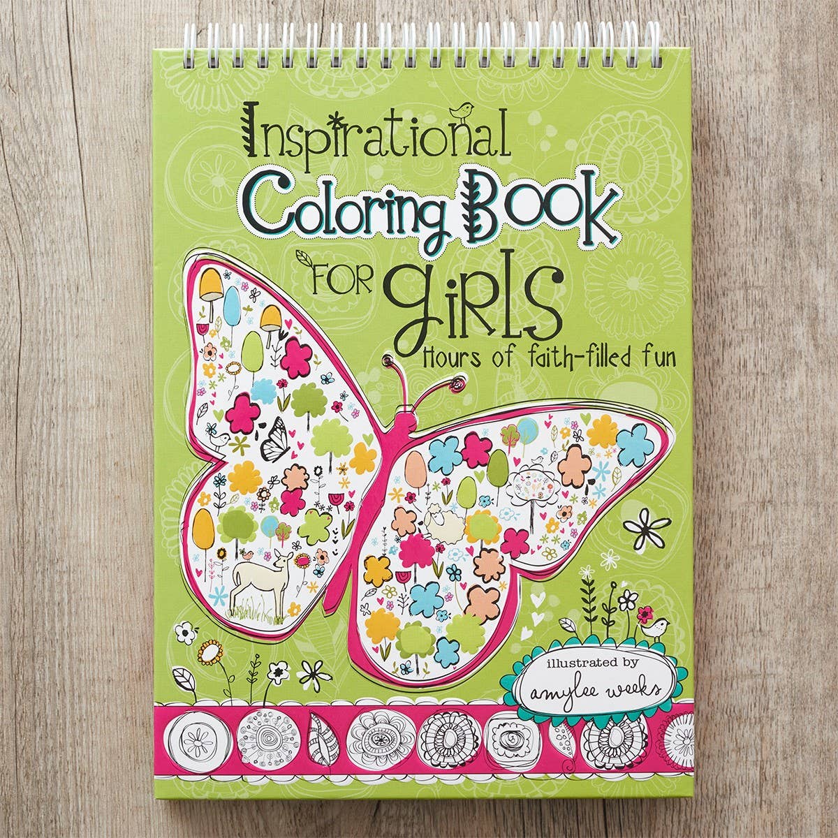 Wirebound Coloring Book for Girls