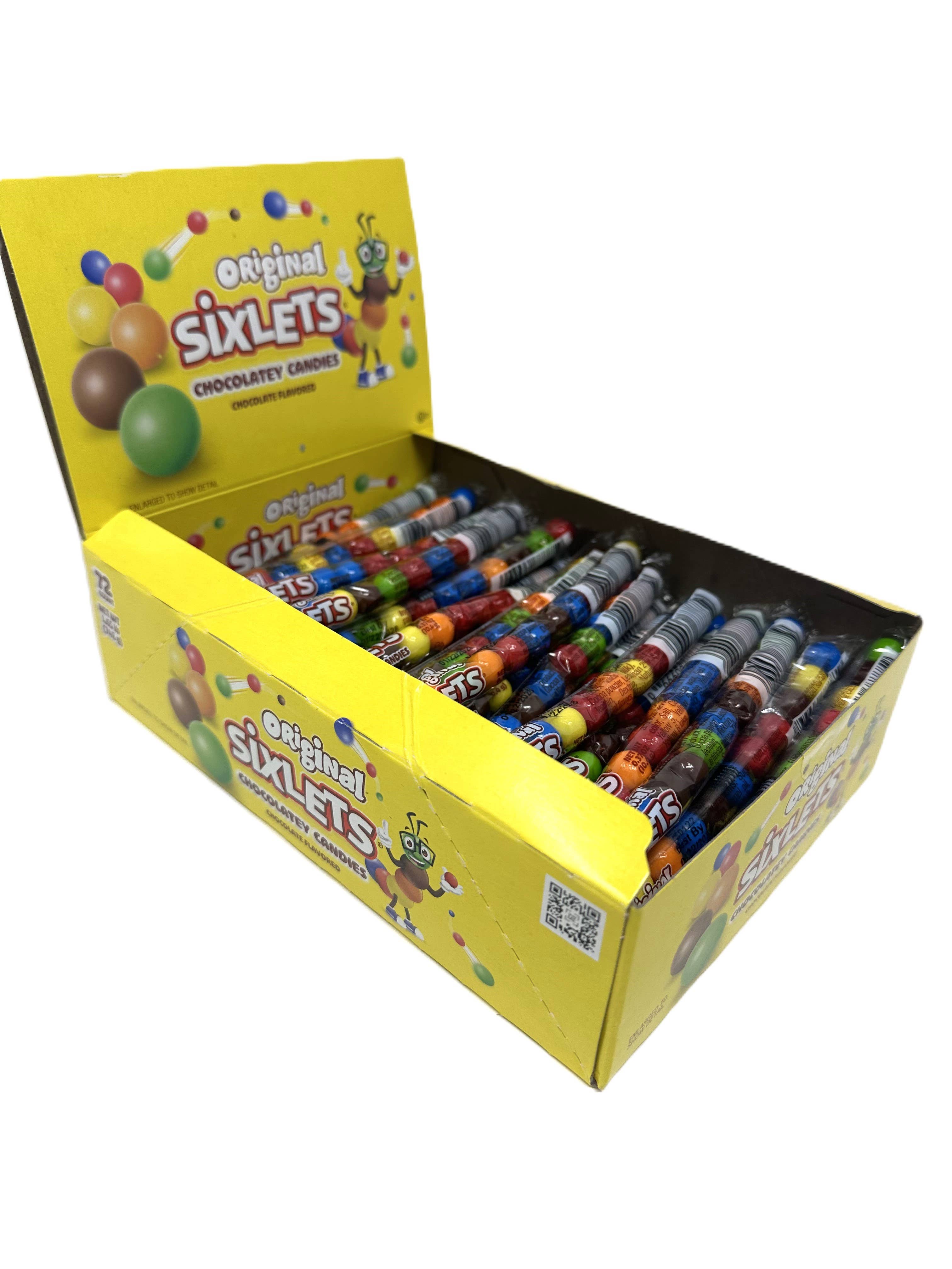 Original Sixlets Chocolatey Candies Tube