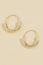 Polished Tube Hoop Earrings