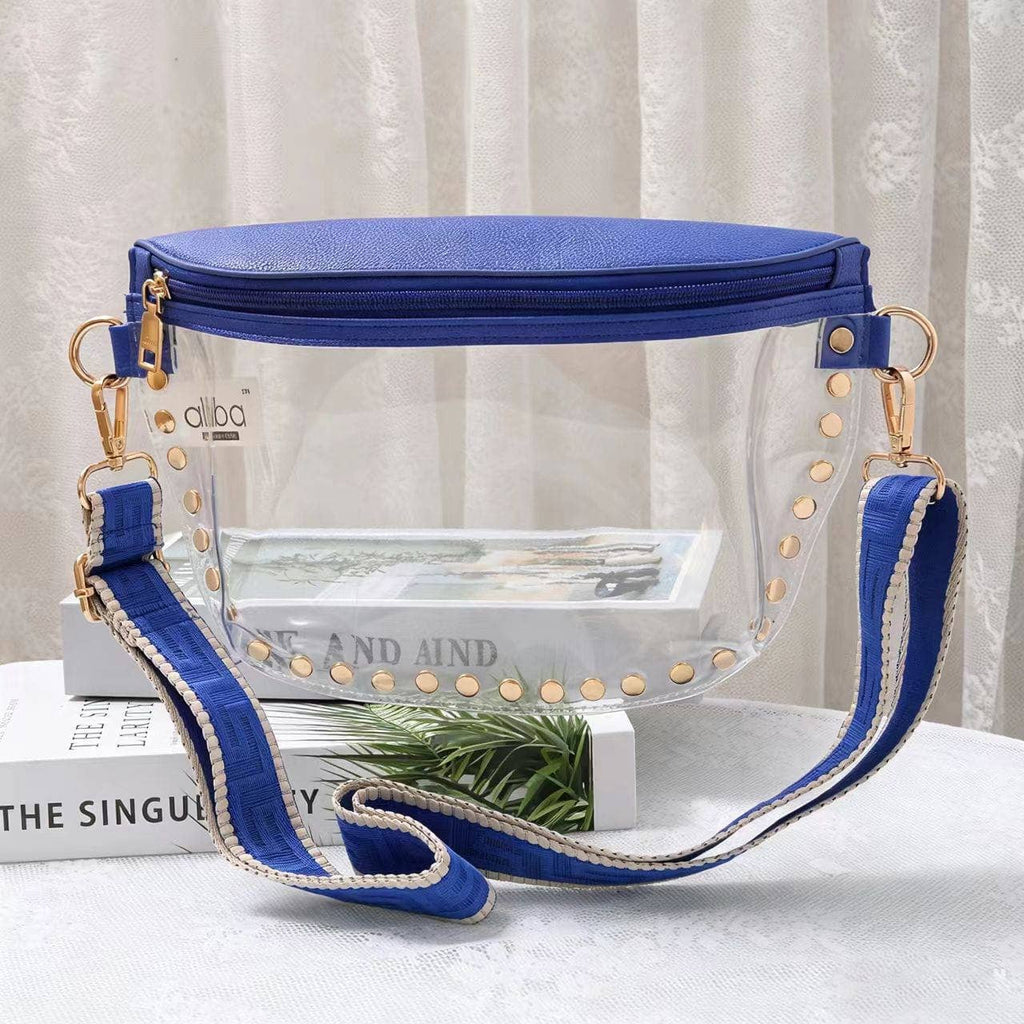 Lorna Clear Studded Crossbody Bag