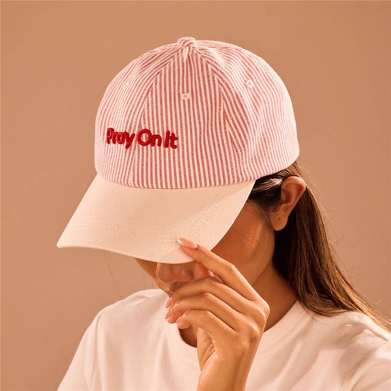 Pray On It Stripe Hat
