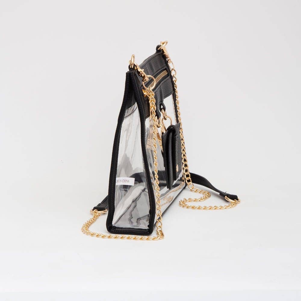 Clear Crossbody Bag With Sunglasses Holder