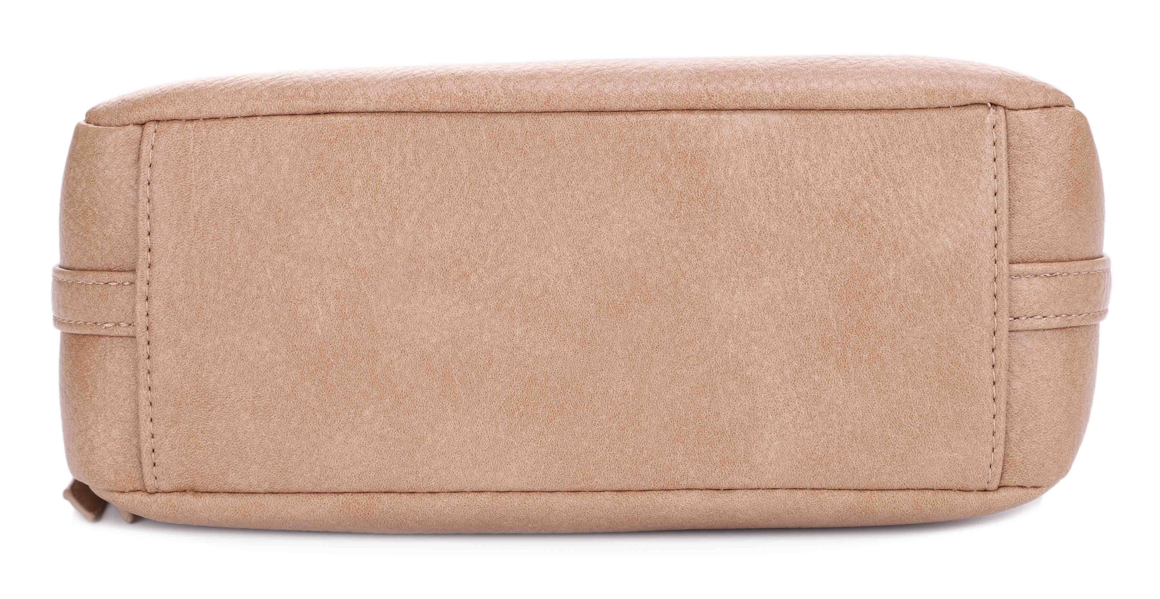 Mila 3 Compartment Crossbody Bag With Guitar Strap