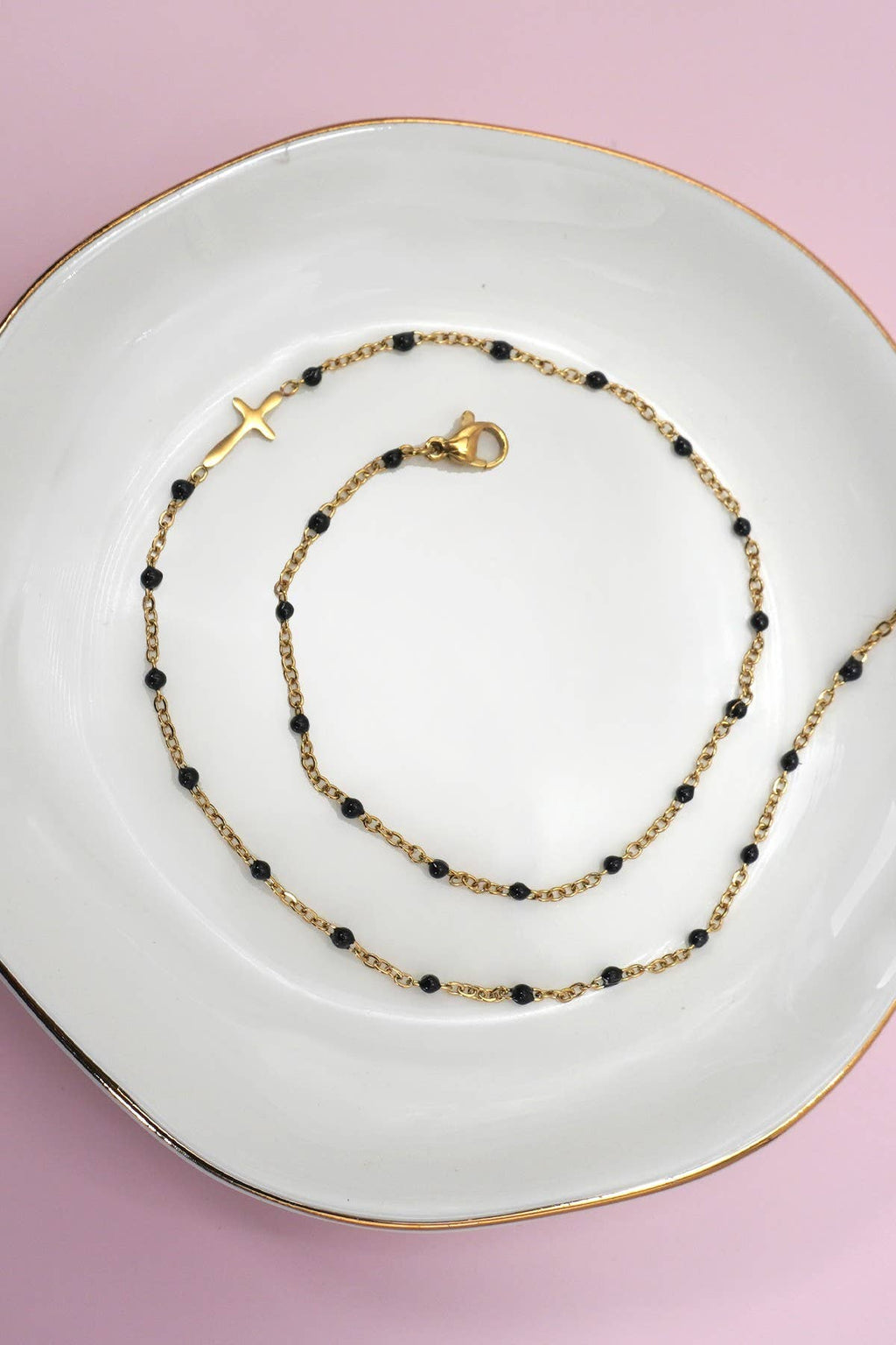 Beaded Cross Necklace