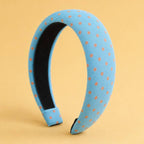 Padded Polka Dot Fabric Headband