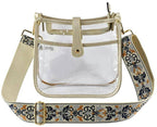 Jeanette Clear Crossbody Bag With Guitar Strap