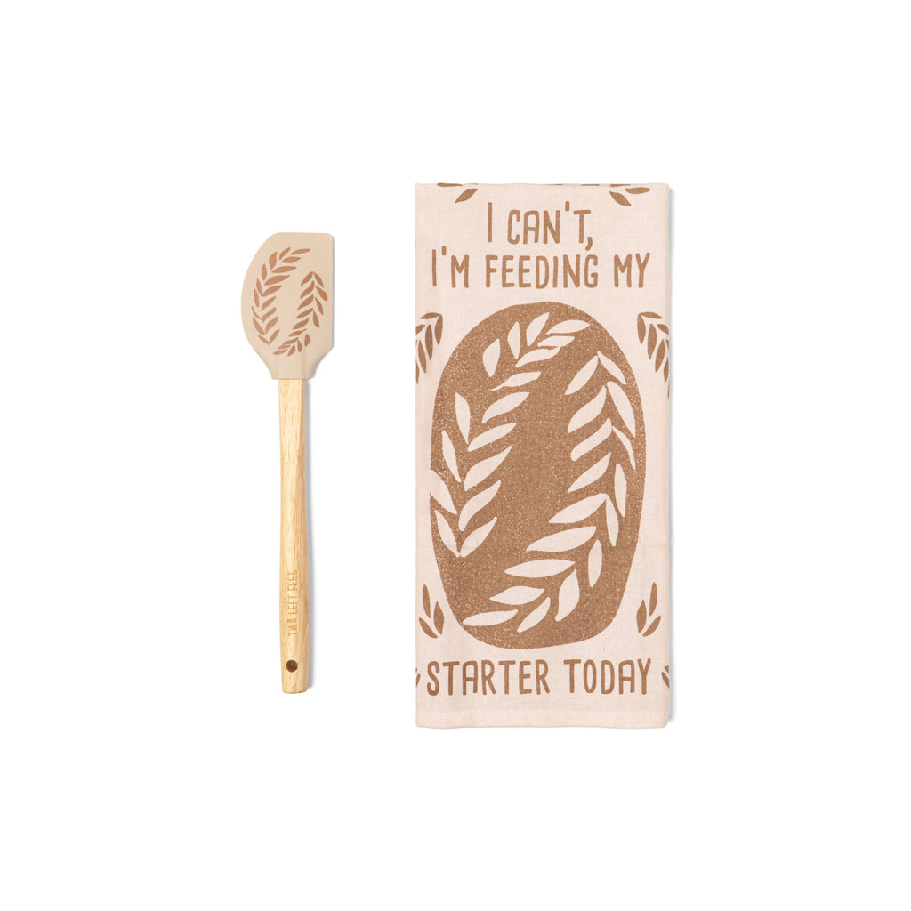 Two Left Feet The Reluctant Chef Tea Towel & Spatula Set
