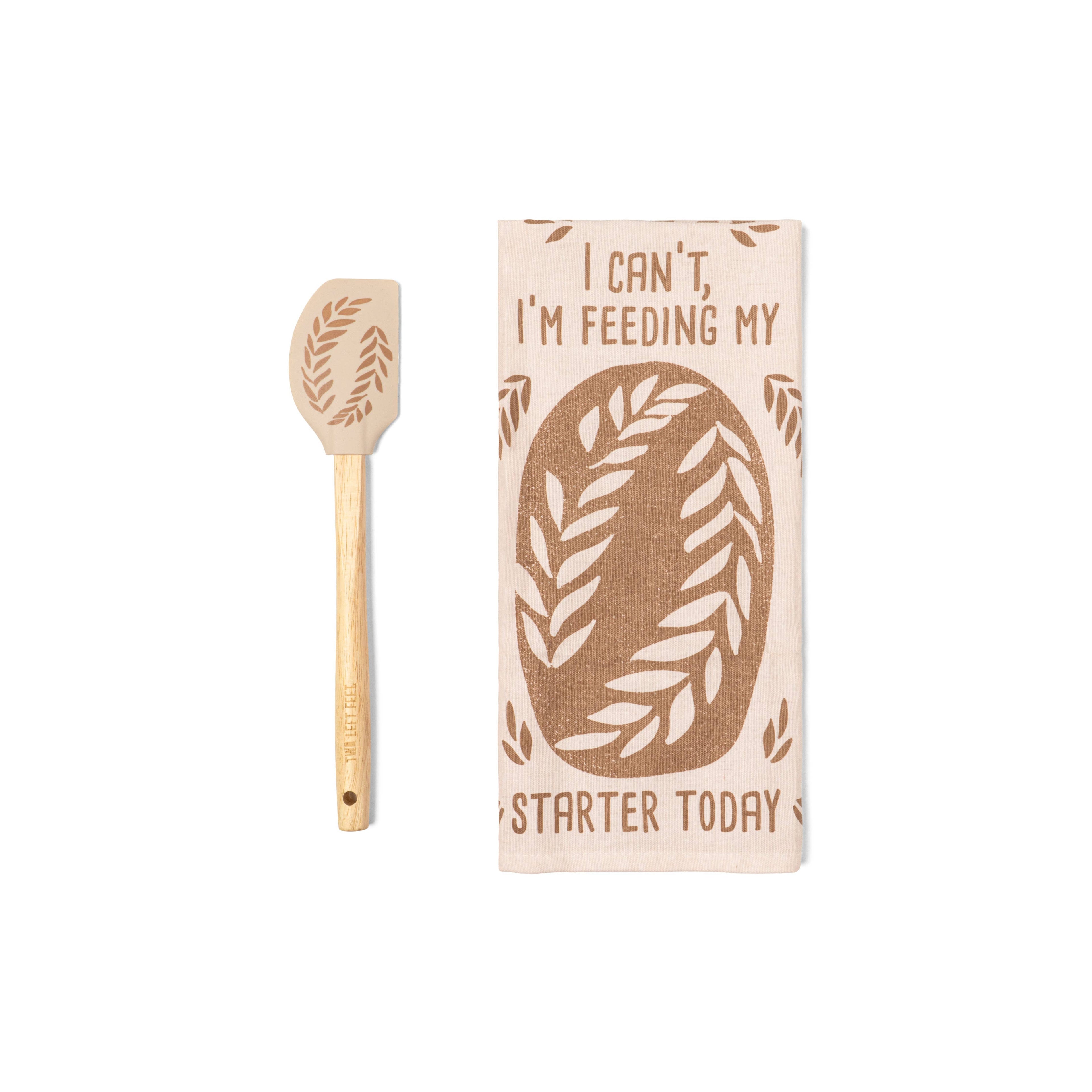 Two Left Feet The Reluctant Chef Tea Towel & Spatula Set