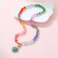 Natural Stone & Glass Bead Necklace