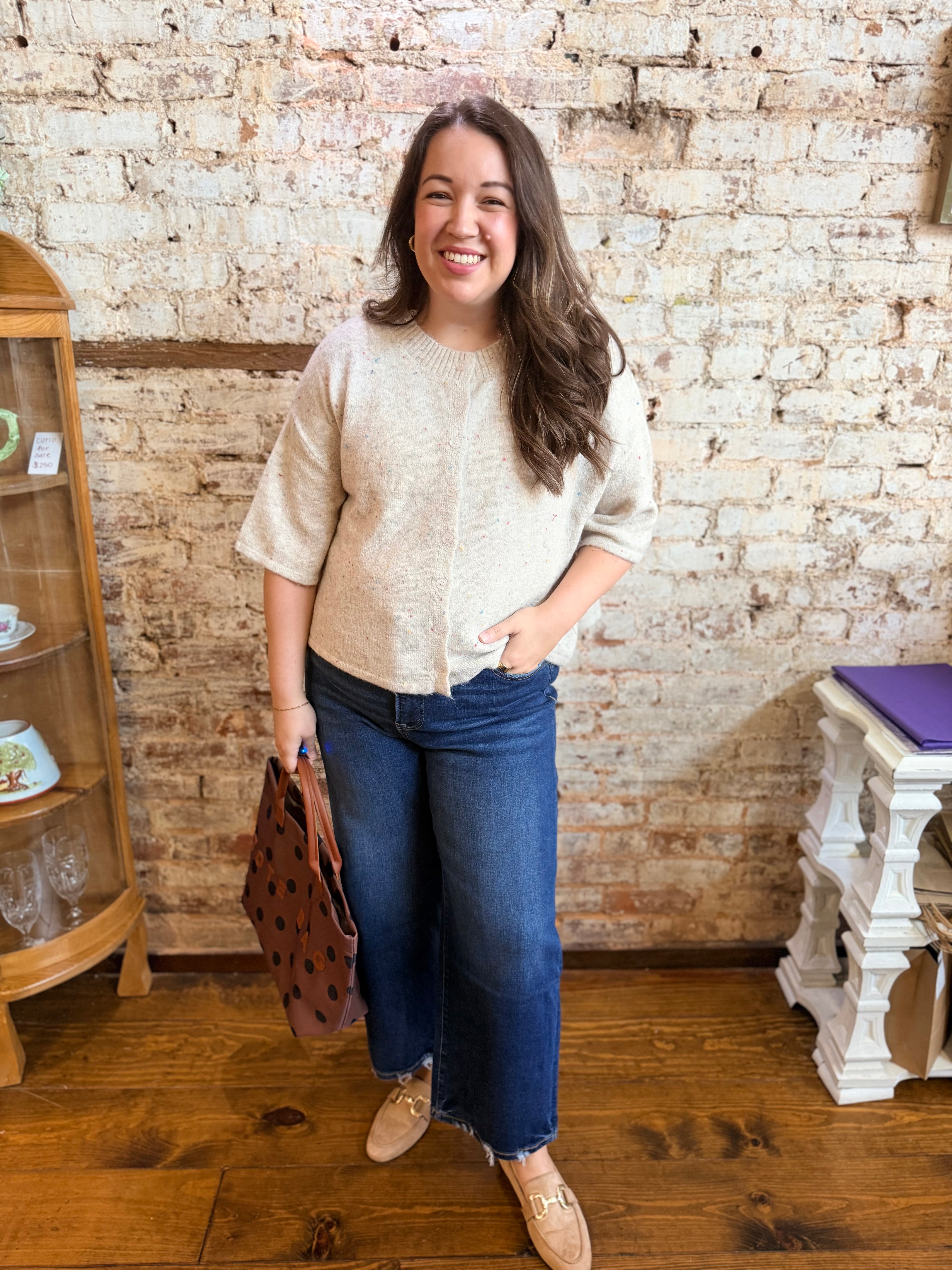 Dahlia Cropped Wide Leg Jeans
