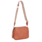 Mila 3 Compartment Crossbody Bag With Guitar Strap