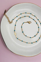 Beaded Cross Necklace