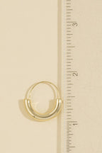 Polished Tube Hoop Earrings