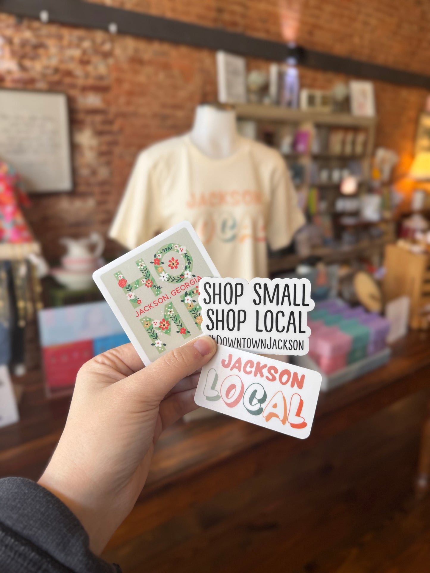 Jackson Shop Small Shop Local Sticker