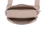 Jeena Two Tone Straw Crossbody Bag