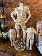 Peachy Blooms Bamboo Zippie Pajamas