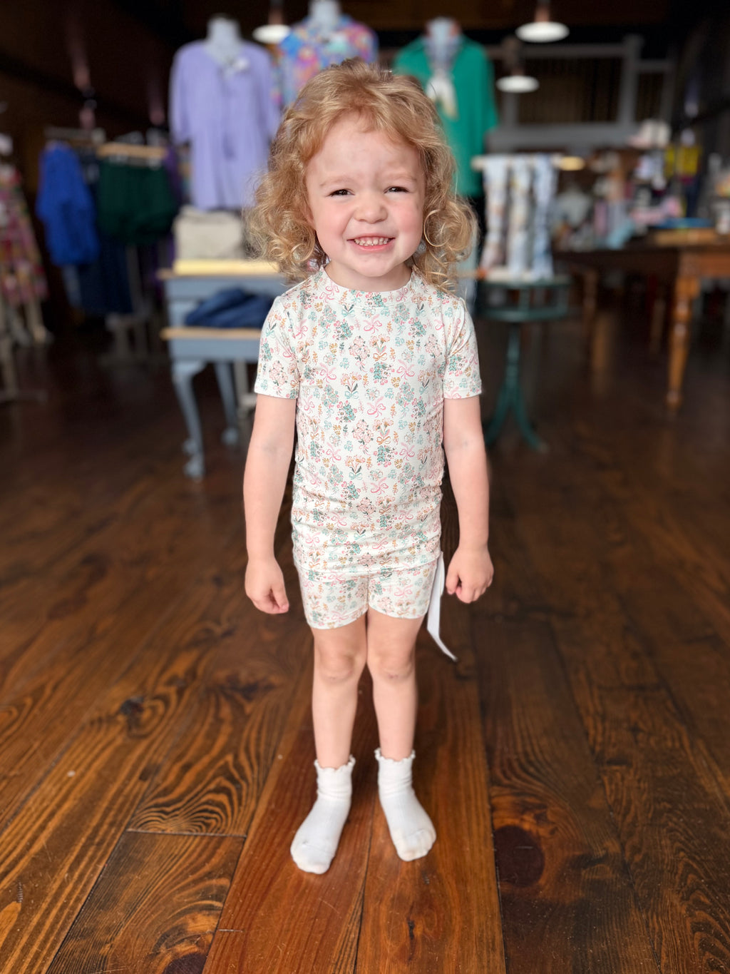 Heirloom Floral Bamboo Pajamas Set - Toddler