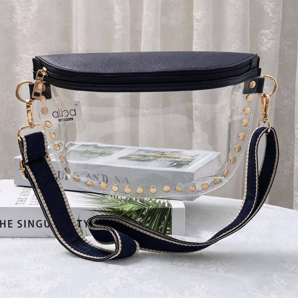 Lorna Clear Studded Crossbody Bag