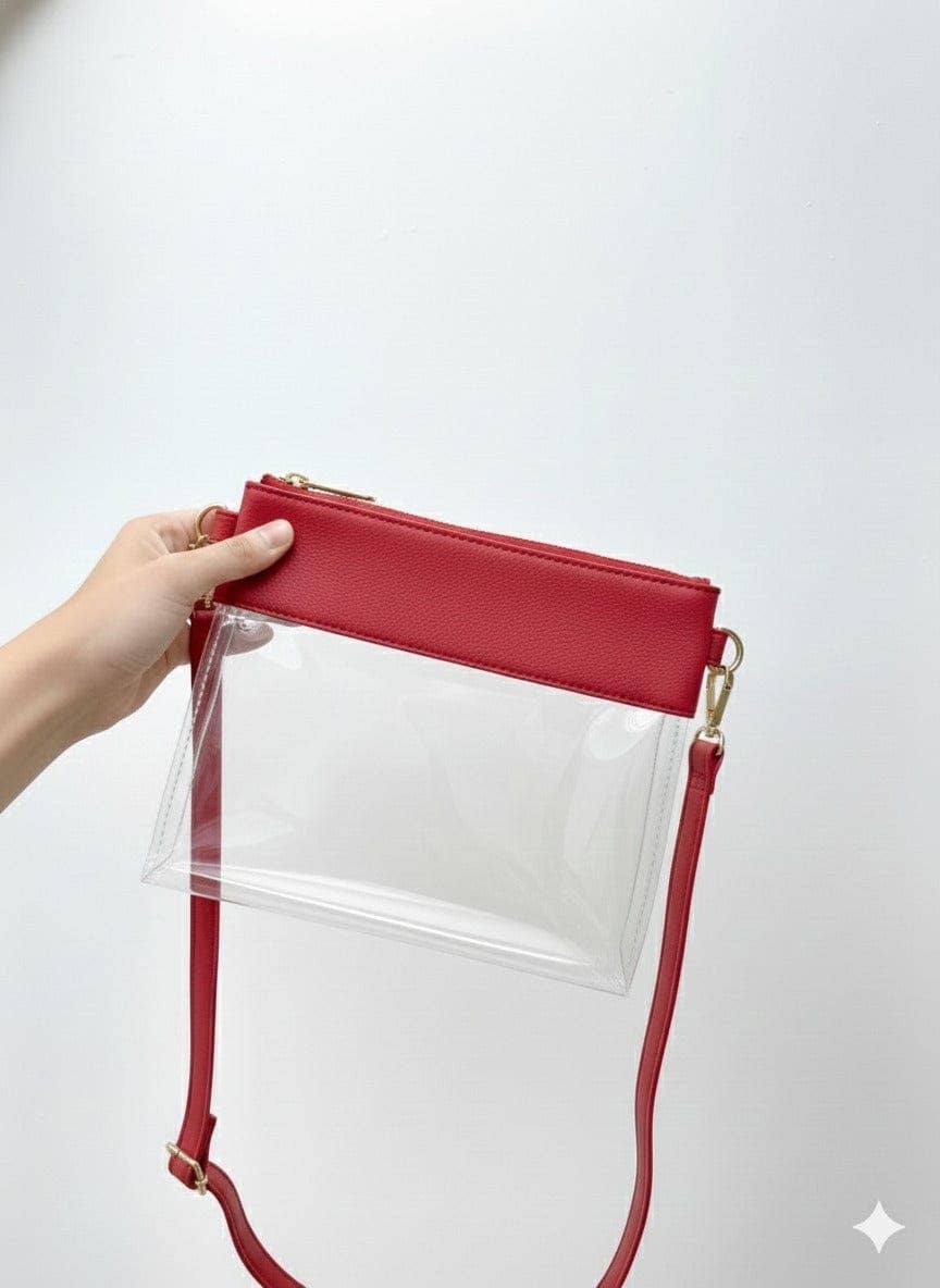 Game Day Clear Crossbody Bag/Clutch